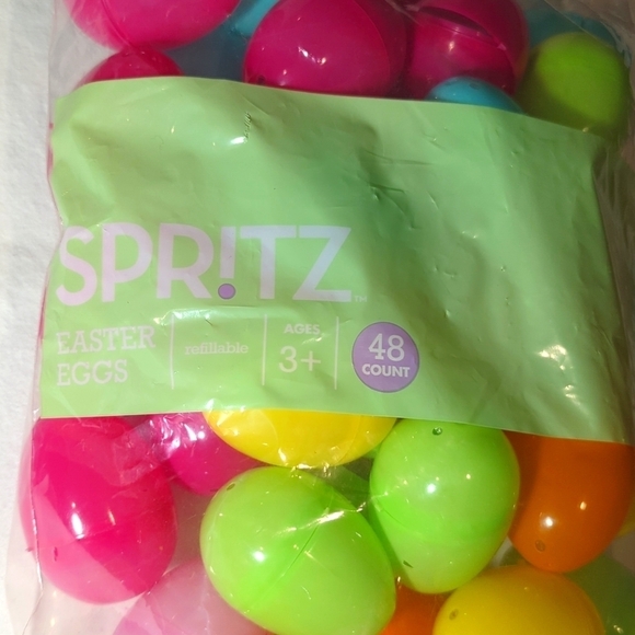 Plastic Eggs Easter Refillable Multi-Color 48 Count Spritz Brand - Picture 2 of 3